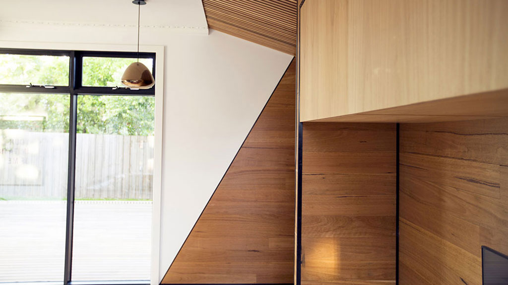 Sustainable renovation Melbourne – Blackbutt Timber Cladding, flooring, battens, decking