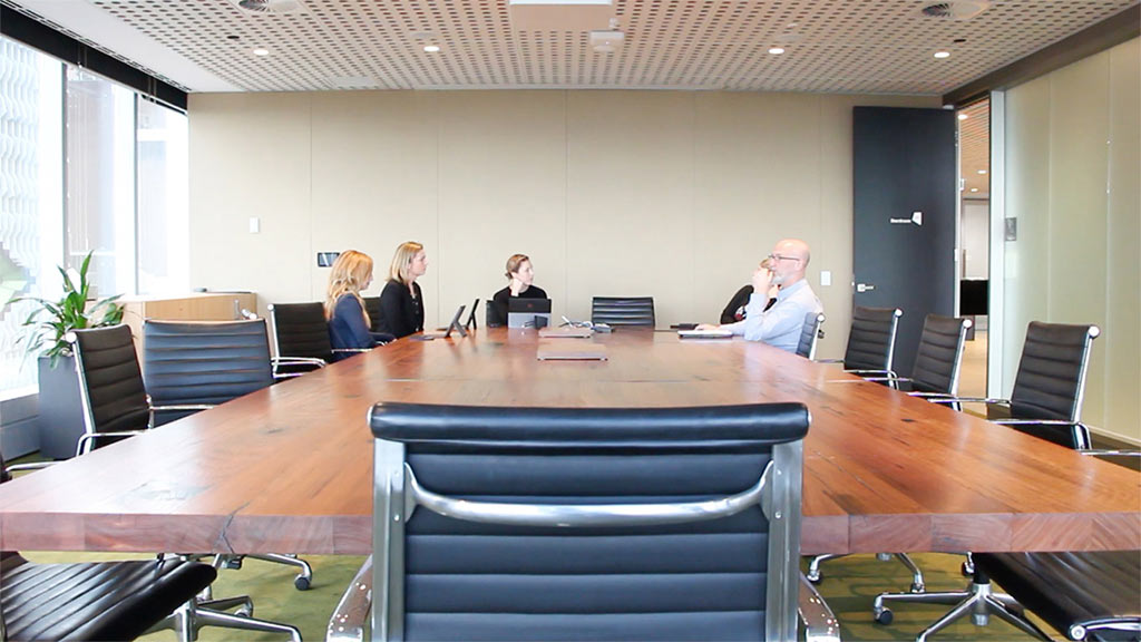 Recycled timber boardroom table (16-seater)