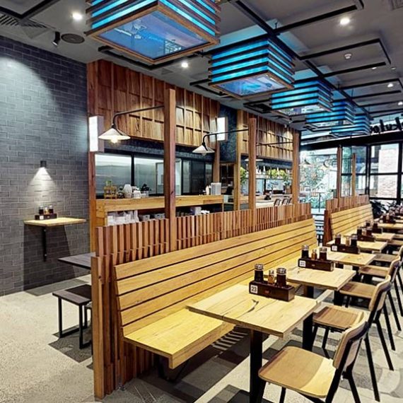 restaurant commercial fitout victoria melbourne recycled timber