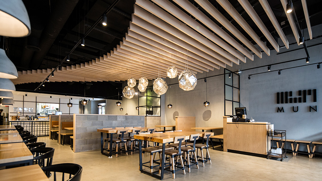 Hospitality restaurant fitout Melbourne MUN Korean Timber Revival